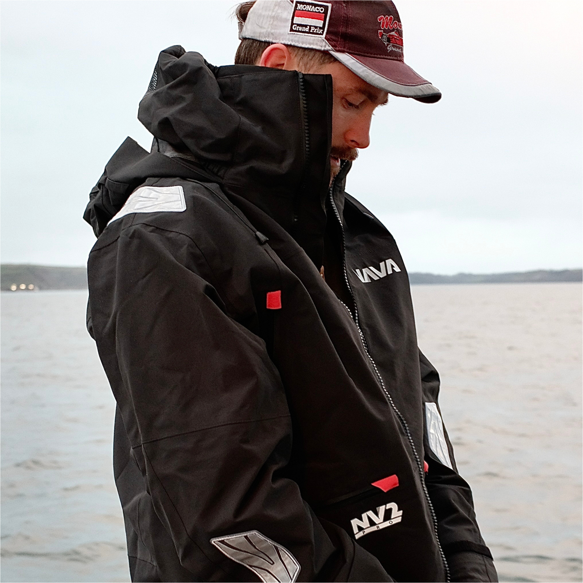 2025 Nava Performance Mens NV2 Pro Sailing Jacket NAVANV2PJ01 - Black